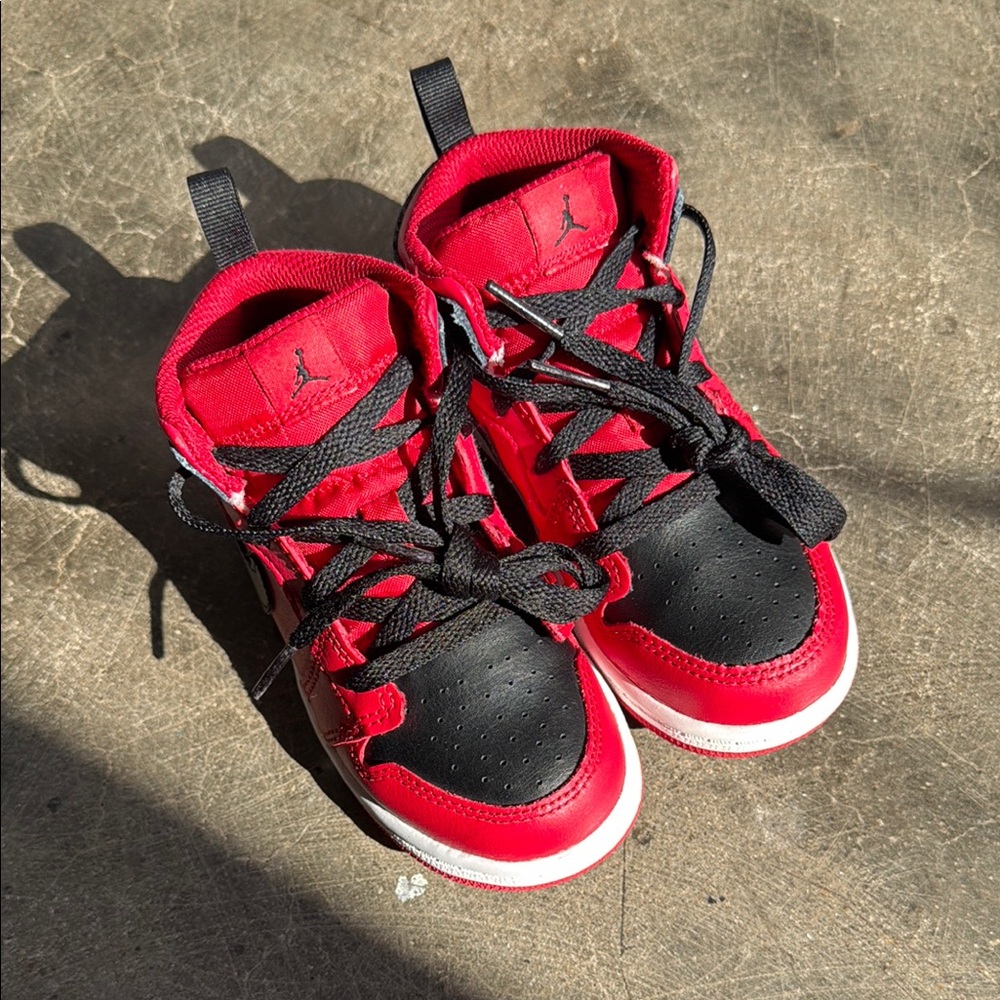 Kids Red and Black Sneakers
